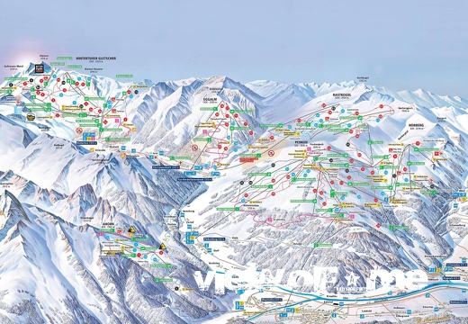 Skimap of Rastkogel